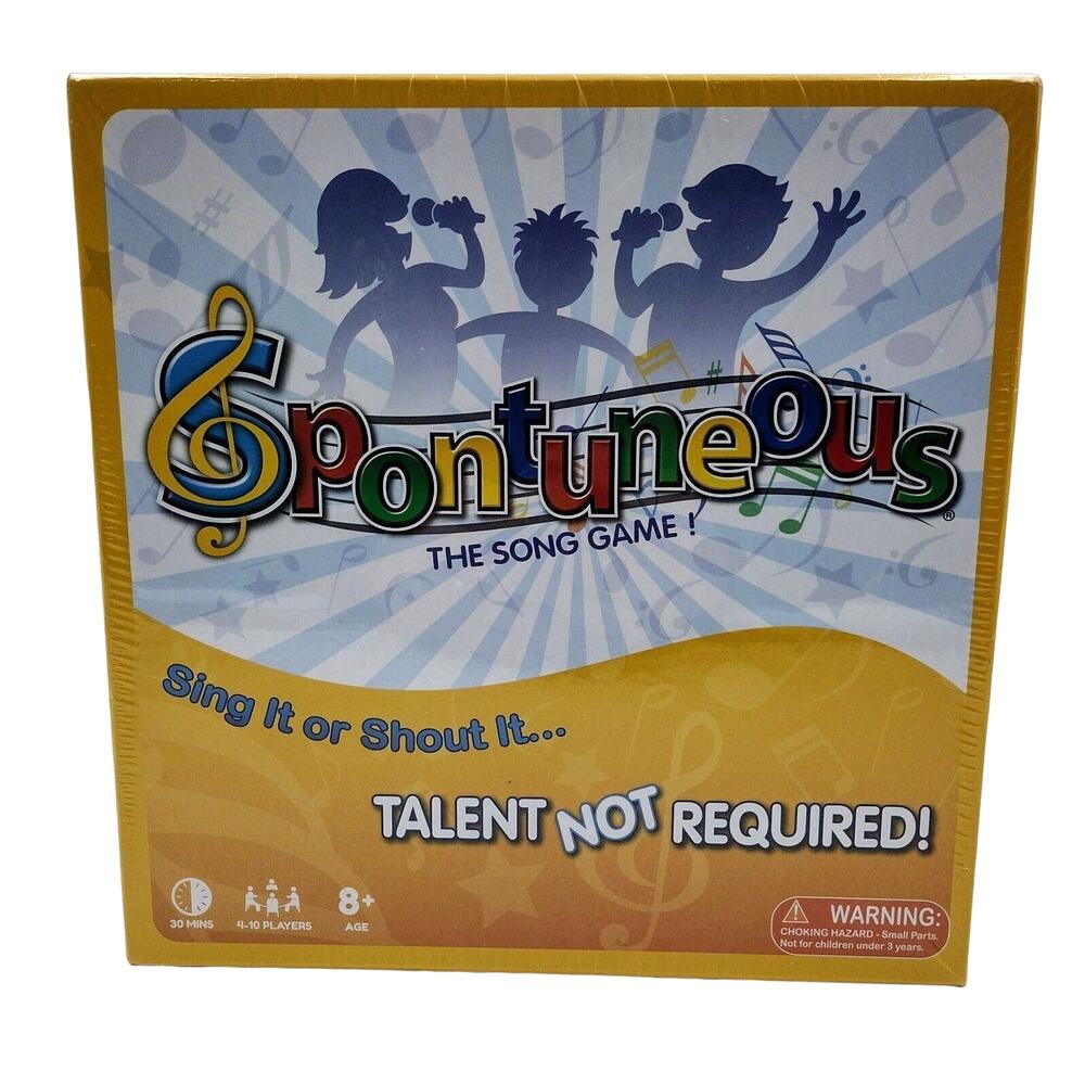 Spontuneous The Board Game Where Lyrics Come To Life Family Singing New Sealed